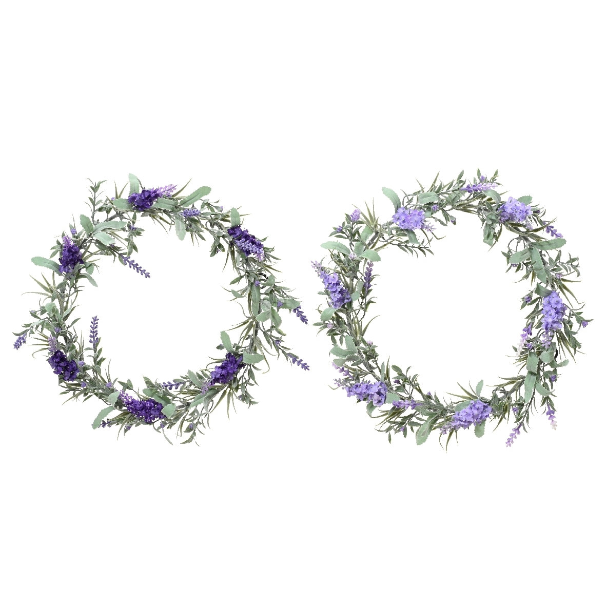 GHIRLANDA LAVANDA D.33XH6CM POLIESTERE 2 COL. ASS.