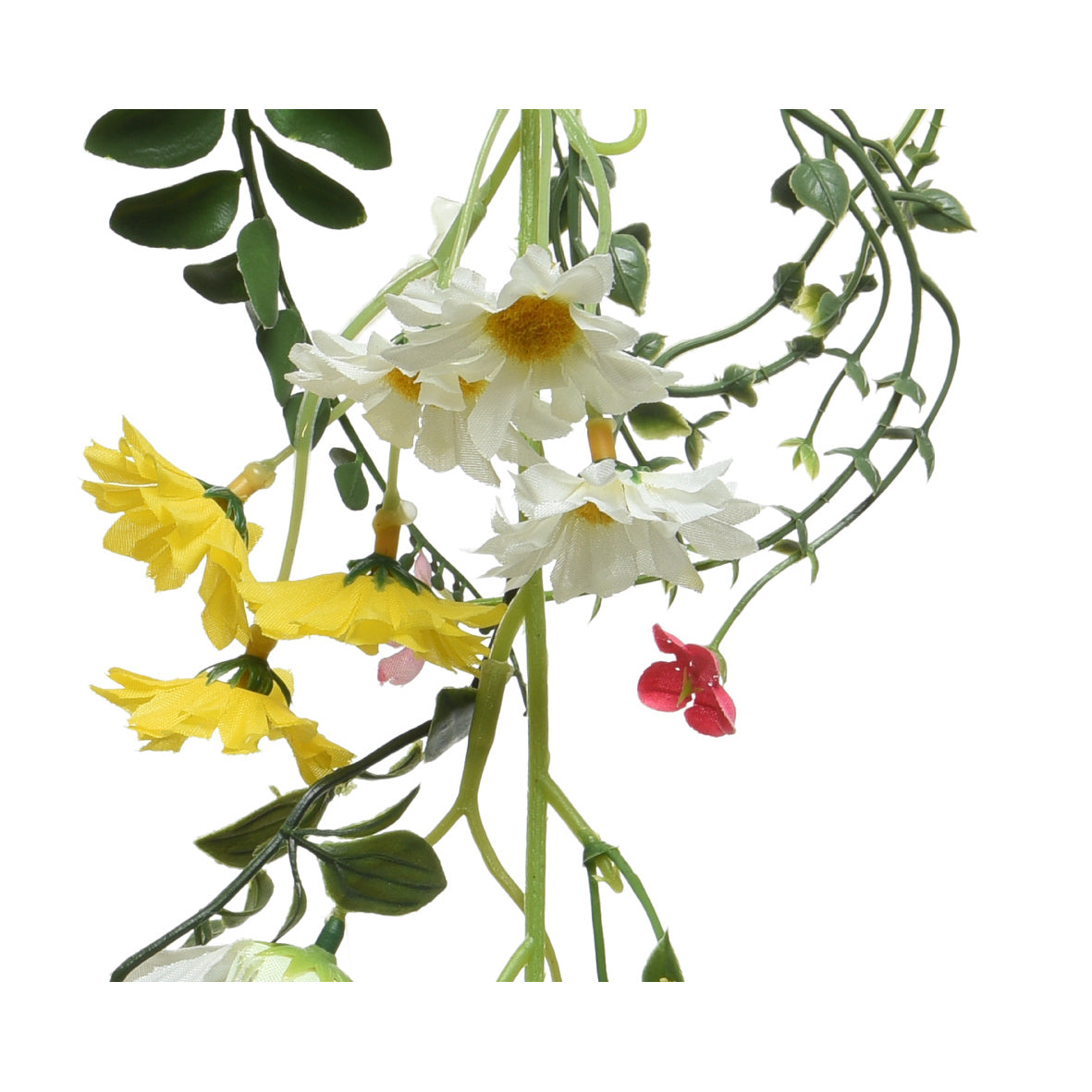 GHIRLANDA CRISANTEMO 16X6XH180CM POLIESTERE 2 COL.