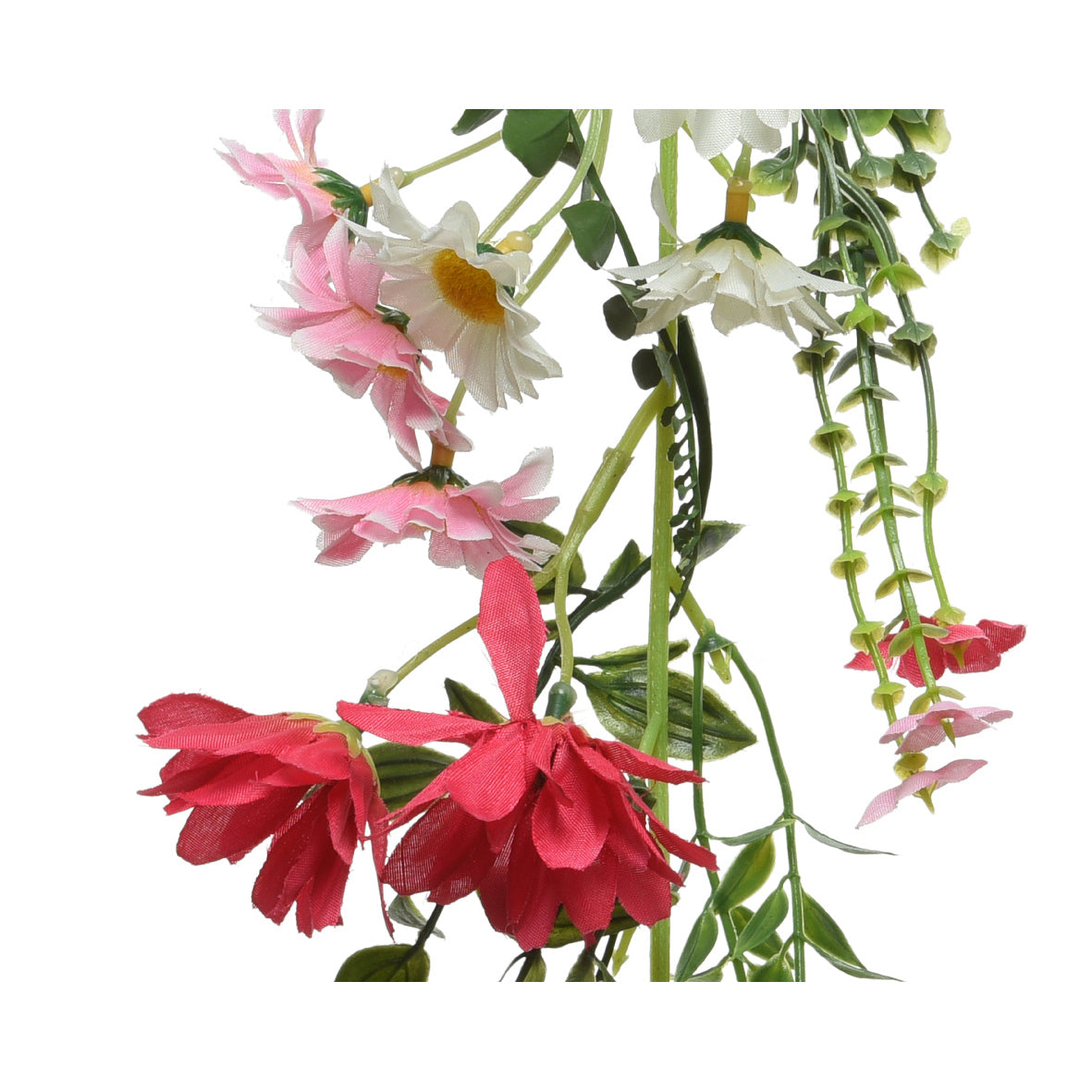 GHIRLANDA CRISANTEMO 16X6XH180CM POLIESTERE 2 COL.