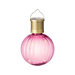 LAMPADINA SOLARE D.8XH11CM IN PLASTICA 4 COLORI.