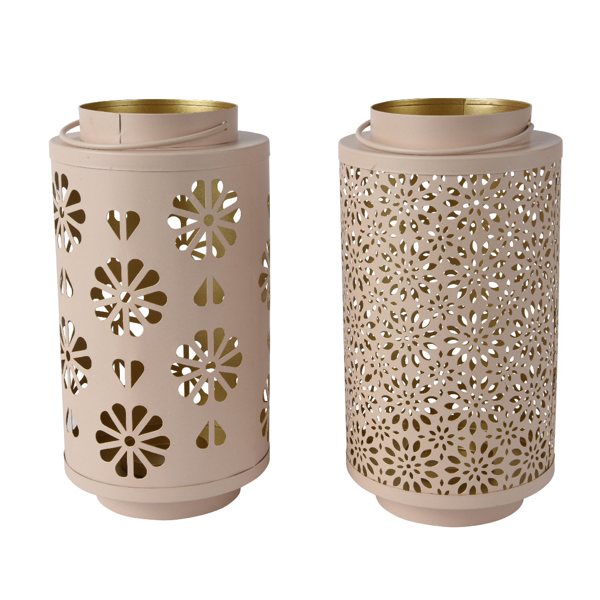 LANTERNA CILINDRO IN FERRO D.14XH26CM 2 MODELLI.