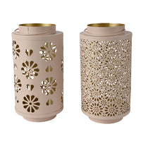 LANTERNA CILINDRO IN FERRO D.14XH26CM 2 MODELLI.