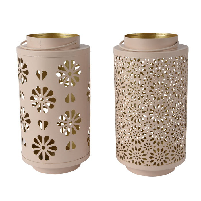 LANTERNA CILINDRO IN FERRO D.14XH26CM 2 MODELLI.