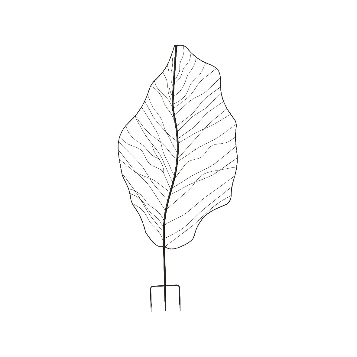 PALETTO FOGLIA IN FERRO 84X4,5XH180CM DA ESTERNO.