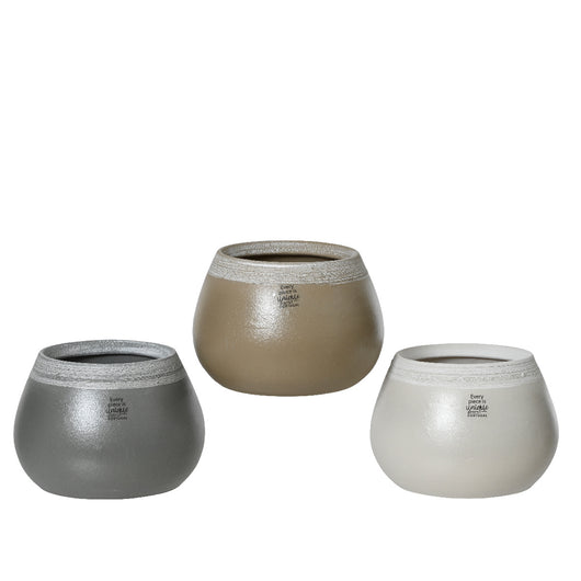 PORTAVASO IN TERRACOTTA D.19XH13CM ASSORTITO