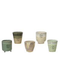 PORTAVASO IN TERRACOTTA D.8,5XH8CM IN 5 COLORI.