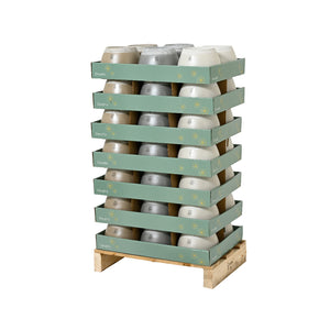 PORTAVASO IN TERRACOTTA D.19XH13CM ASSORTITO