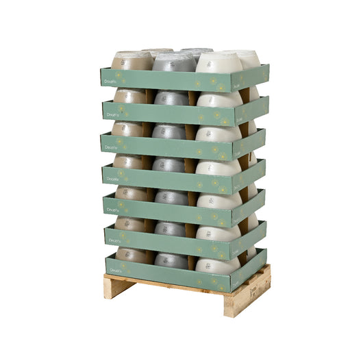 PORTAVASO IN TERRACOTTA D.19XH13CM ASSORTITO