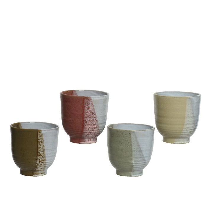 PORTAVASO ROTONDO IN TERRACOTTA D.15XH15CM 4COL.