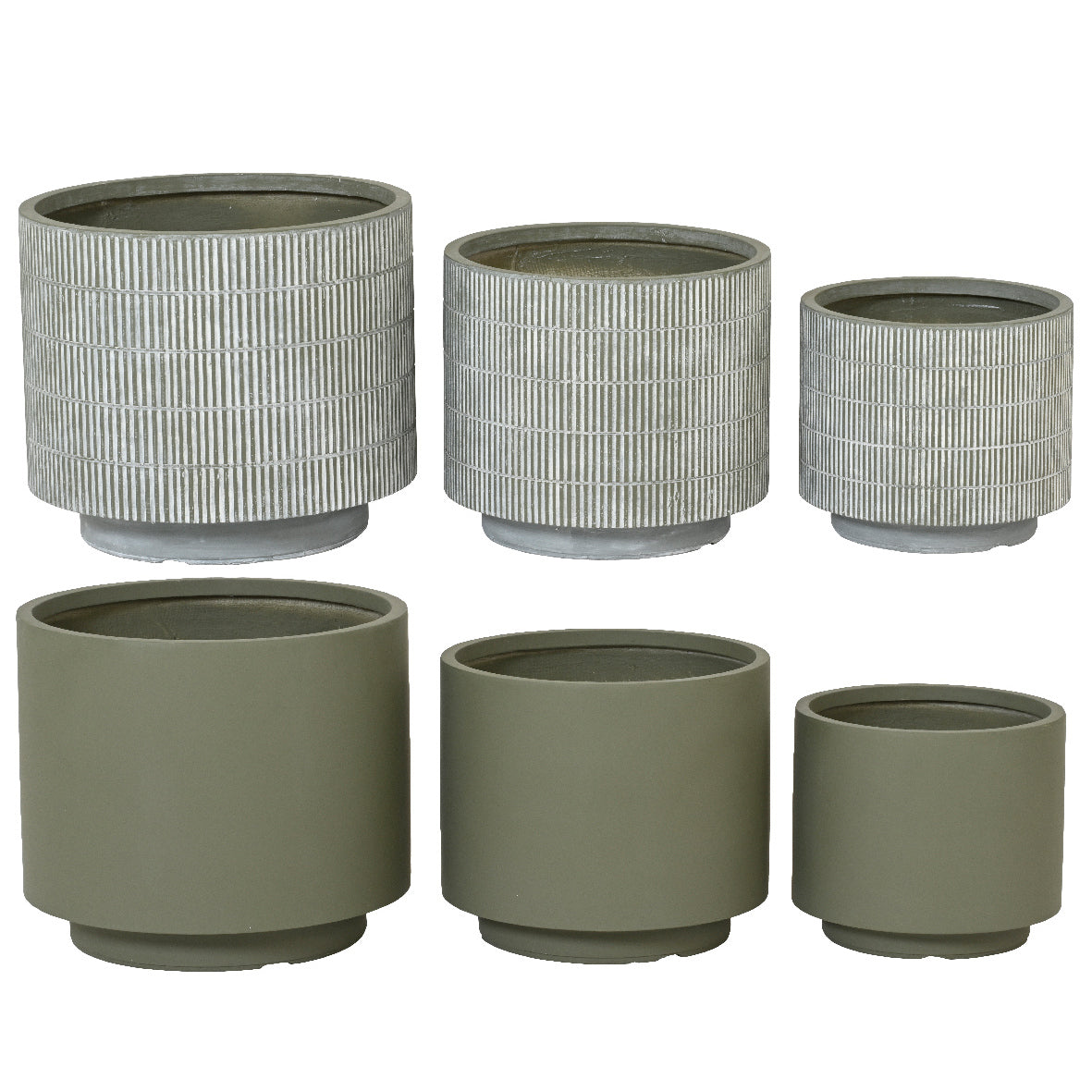 PORTAVASO REECE D.55,5XH47CM VERDE/GRIGIO.