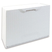 SCARPIERA MODULARE 51X17XH40CM BIANCA EFFETTO RATT