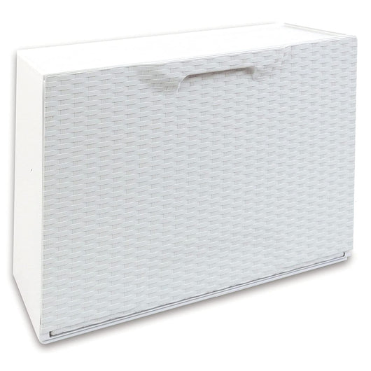 SCARPIERA MODULARE 51X17XH40CM BIANCA EFFETTO RATT