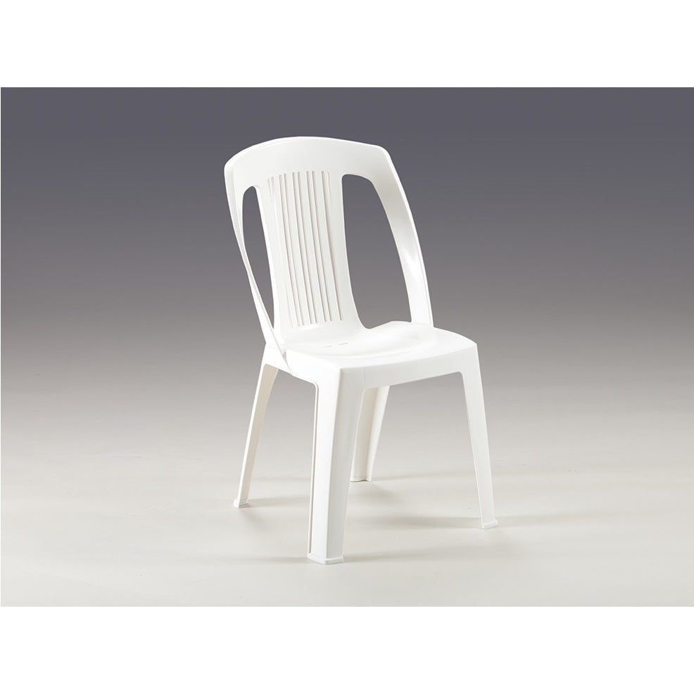 SEDIA RAIATEA BIANCA 53X53XH87CM