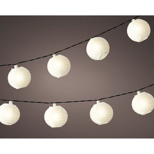 STRINGA DI LANTERNE SOLARI 450CM IN NYLON.