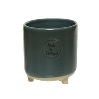 VASETTO IN CERAMICA D.7,5XH8,5CM CON PIEDINI 4 CO.