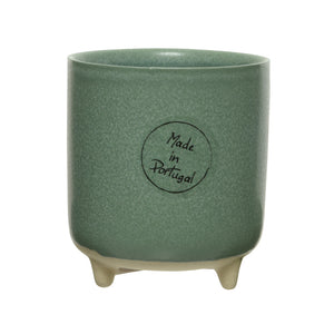 VASETTO IN CERAMICA D.7,5XH8,5CM CON PIEDINI 4 CO.