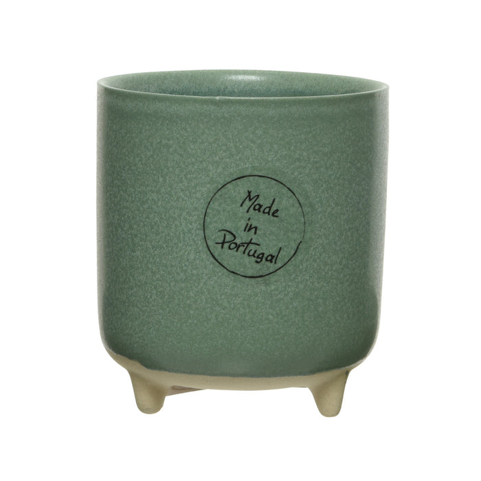 VASETTO IN CERAMICA D.7,5XH8,5CM CON PIEDINI 4 CO.