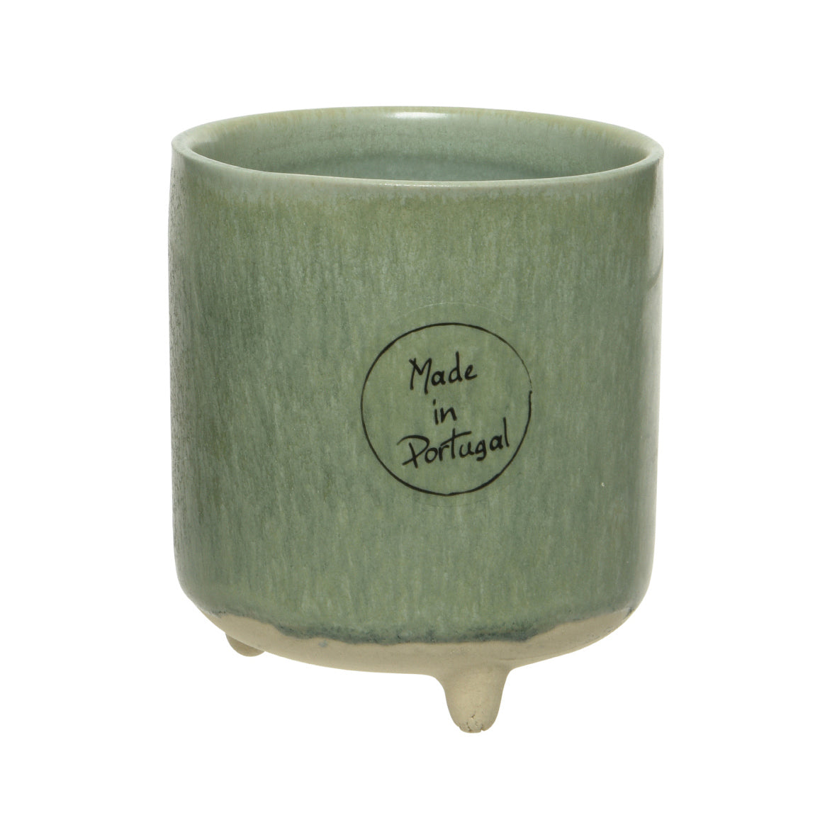 VASETTO IN CERAMICA D.7,5XH8,5CM CON PIEDINI 4 CO.