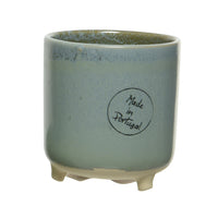 VASETTO IN CERAMICA D.7,5XH8,5CM CON PIEDINI 4 CO.