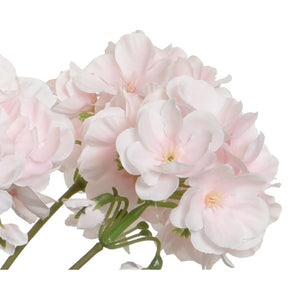 VASO CON GERANIO 25X25XH35CM POLIESTERE 4COL ASS.