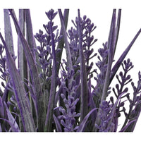 VASO BIANCO CON LAVANDA D.10XH20CM 3 MODELLI