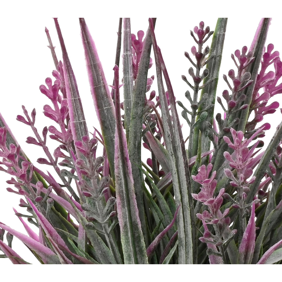 VASO BIANCO CON LAVANDA D.10XH20CM 3 MODELLI