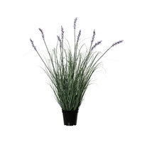 VASO CON LAVANDA 28X28H80CM IN PVC.