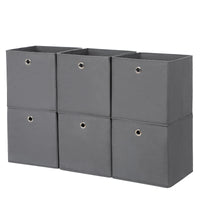 VALORA Set di 6 organizer multifunzionali grigi RFB02G-3