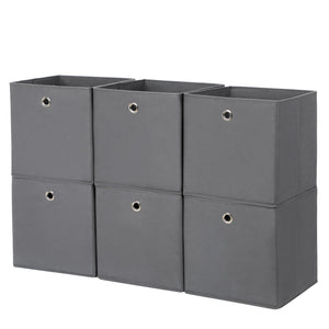 VALORA Set di 6 organizer multifunzionali grigi RFB02G-3