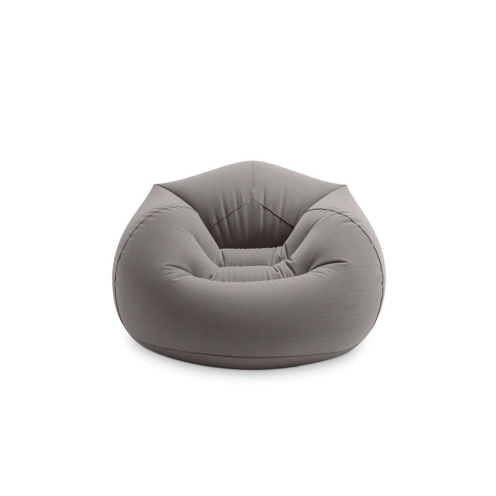 Trade Shop - Poltrona Sacco Gonfiabile 114 X 114 X 71cm Beanless Bag Portatile Floccato 68579 -