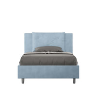 Letto 1 Piazza e Mezzo 130x190 cm Senza Rete Appia Azzurro