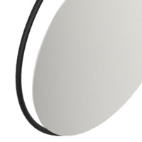 Specchio reclinabile serie giotto nero opaco senza luce