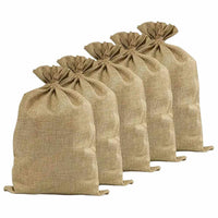 Sacco juta 50 cm x h 70 cm resistente e riutilizzabile set da 5 pezzi