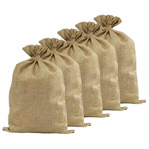 Sacco juta 50 cm x h 70 cm resistente e riutilizzabile set da 5 pezzi