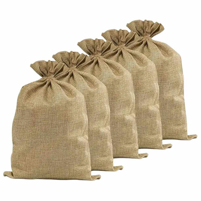Sacco juta 50 cm x h 70 cm resistente e riutilizzabile set da 5 pezzi