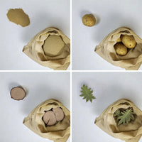 Sacco juta 50 cm x h 70 cm resistente e riutilizzabile set da 5 pezzi