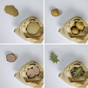 Sacco juta 50 cm x h 70 cm resistente e riutilizzabile set da 5 pezzi