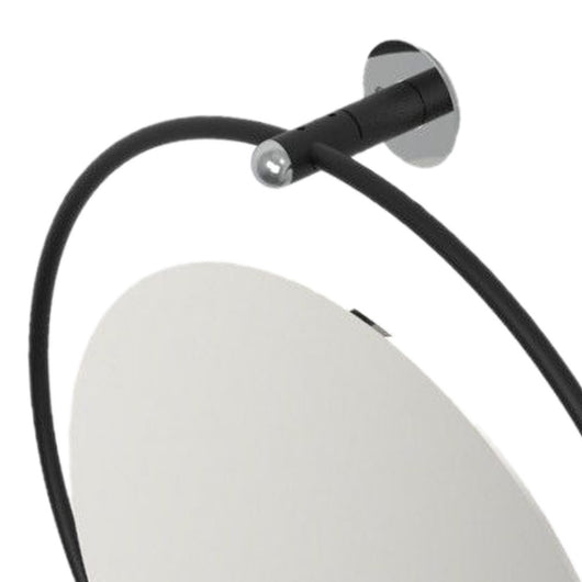 Specchio reclinabile serie giotto nero opaco senza luce