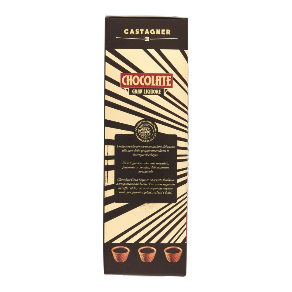 Castagner chocolate gran liquore e 12 bicchierini in cialda 6 bottiglie da 35 cl