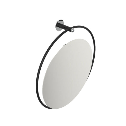 Specchio reclinabile serie giotto nero opaco senza luce