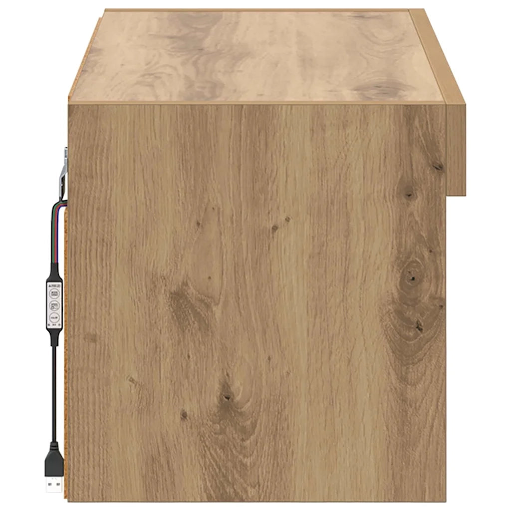 Mobile TV-Credenza per TV-Console TV Rovere artigianale 60 x 30 x 30 cm Legno multistrato