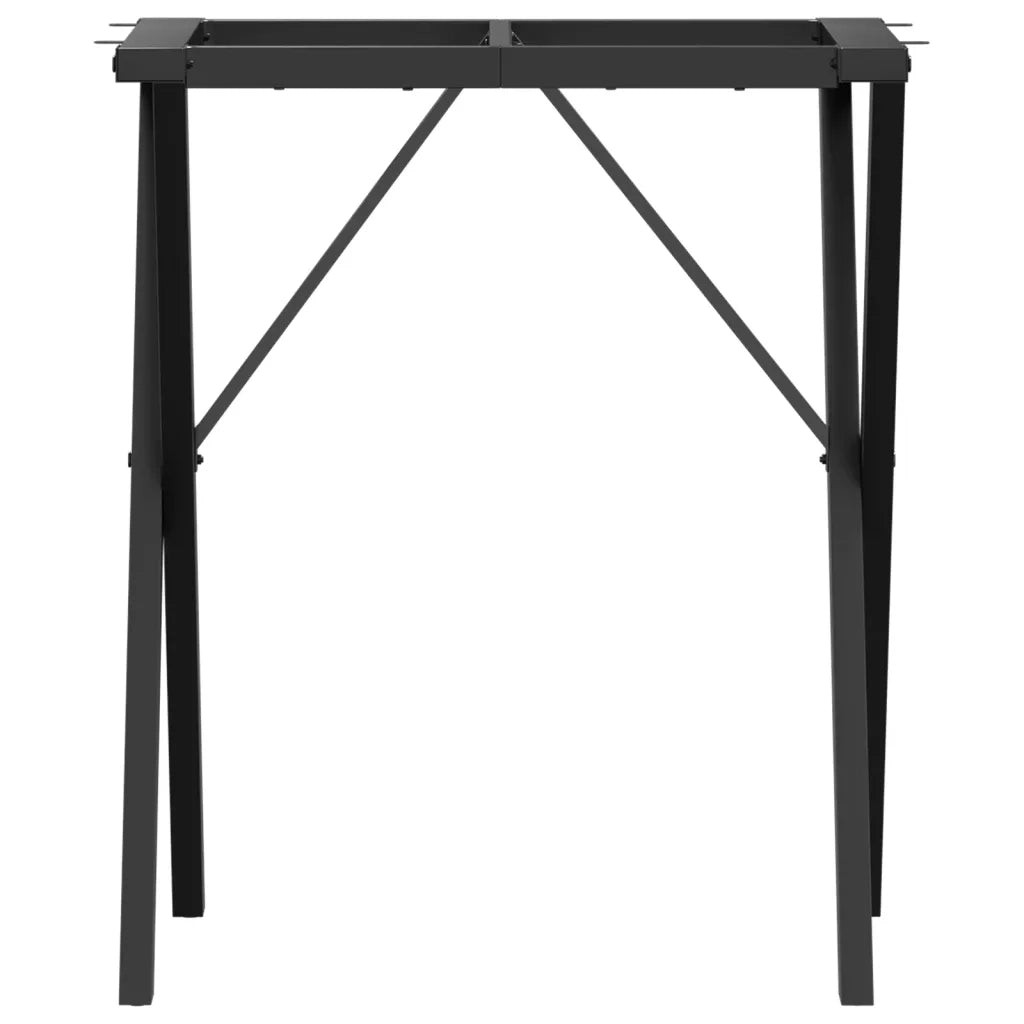 Telaio Gambe a O per Tavolo da Pranzo 40x40x73 cm in Acciaio