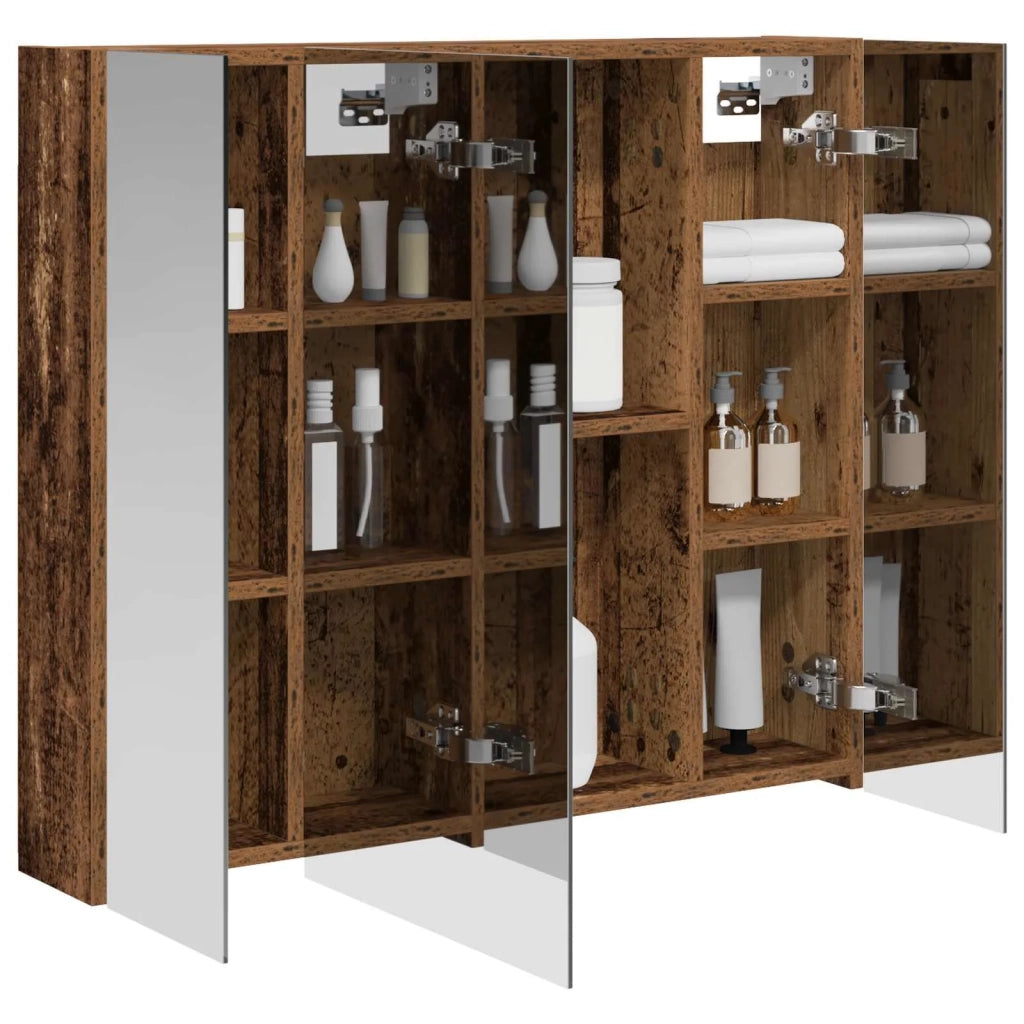 Mobiletto per specchio da bagno Legno vecchio 80 x 14.5 x 70 cm 889109
