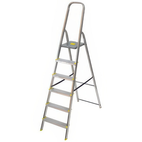 Scala Domestica in Alluminio Simply-Dom a 6 Gradini Portata 150 kg EN 131