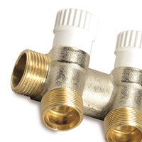 Collettore 4 vie multist c/rub. incl. man. rossa