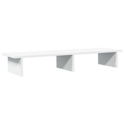 Supporto per monitor mobile da scrivania 100 x 27 x 15 cm legno ingegnerizzato bianco 02_0044836