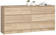 Cassettiera AKORD K160 Sonoma Quercia 160 cm 6 cassetti 160x40x77 cm