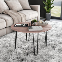 Hairpin Set di Gambe H2 Aste per Tavolo H400 Verniciato Nero Acciaio Emuca