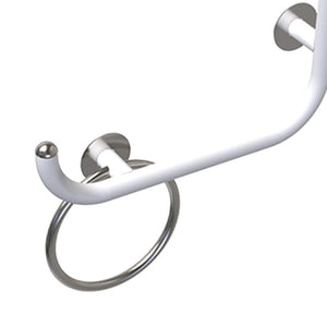 Maniglia di sicurezza disabili e terza eta 50x50 sinistra bianco opaco giotto