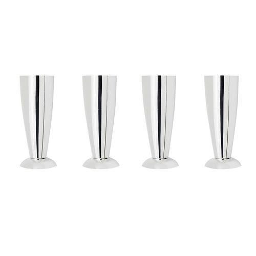 4 PZ PIEDINI PER LAVATOI- Cromo H. 13 cm- DH- pezzi 1
